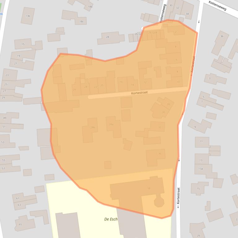 Kaart van postcodegebied 7101JE.