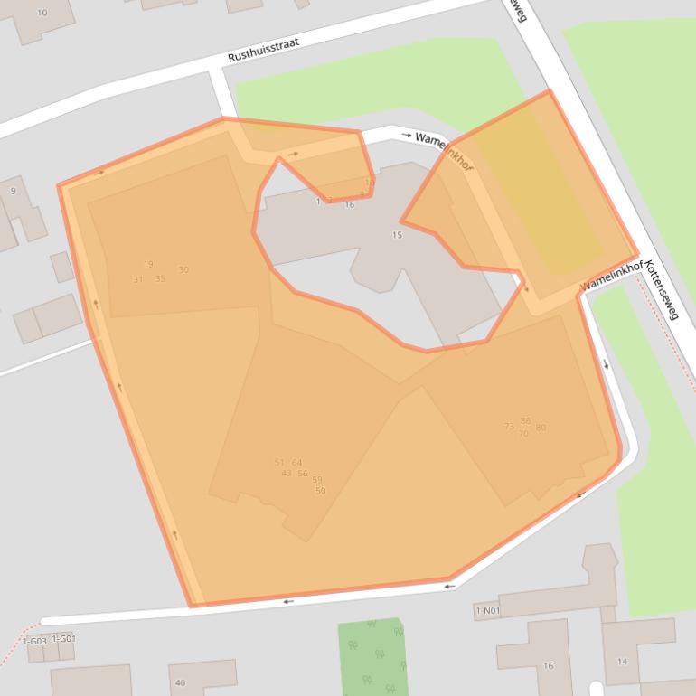 Kaart van postcodegebied 7101JV.