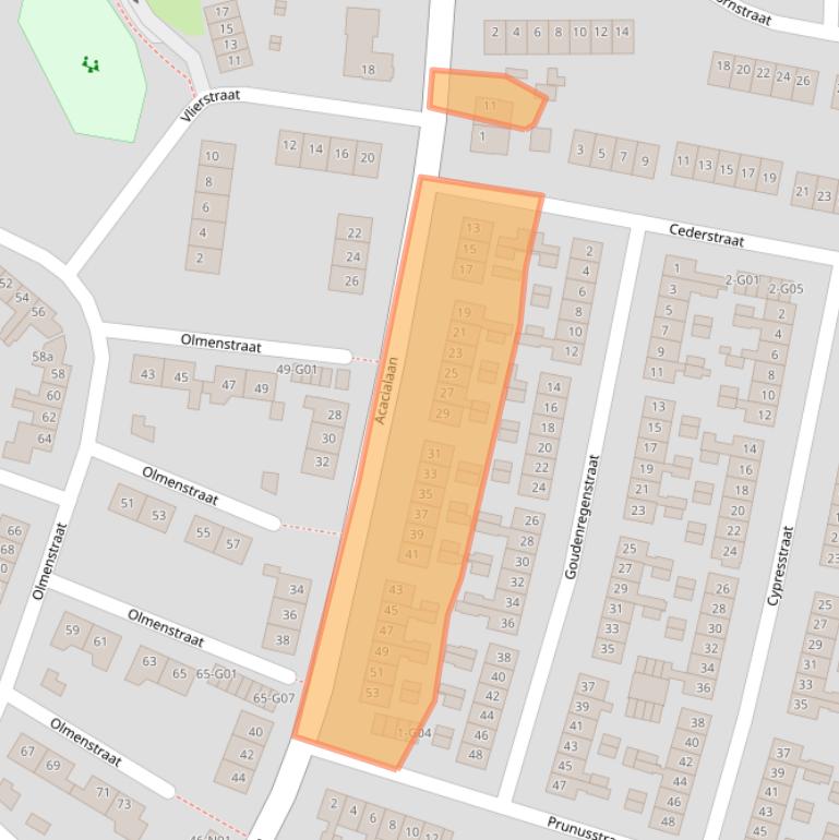 Kaart van postcodegebied 7101KL.