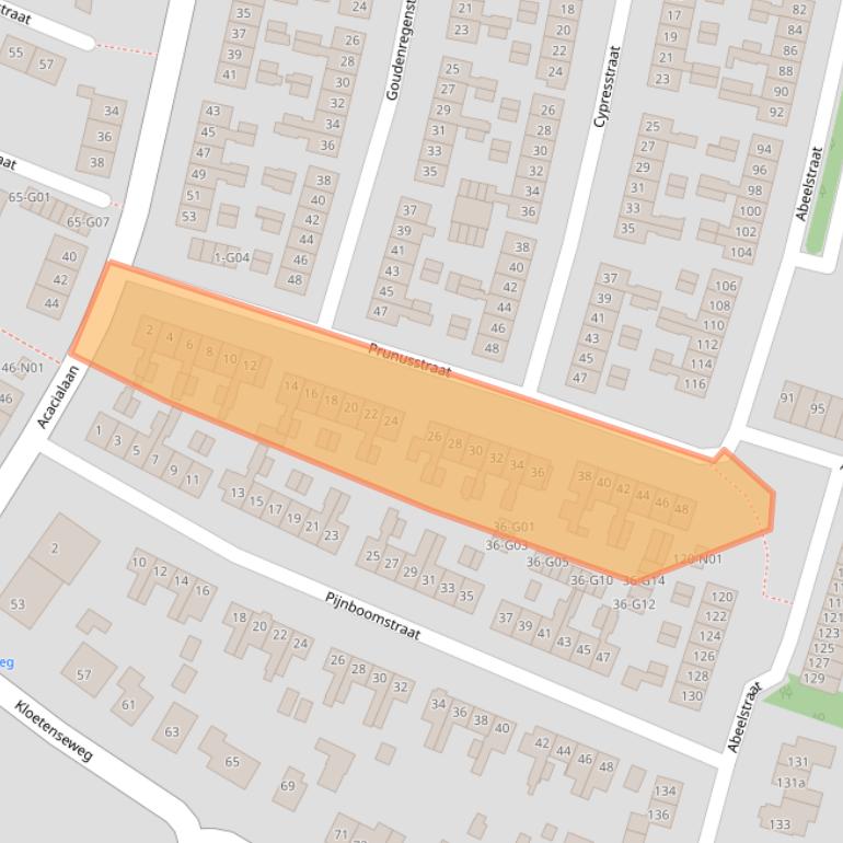 Kaart van postcodegebied 7101KR.