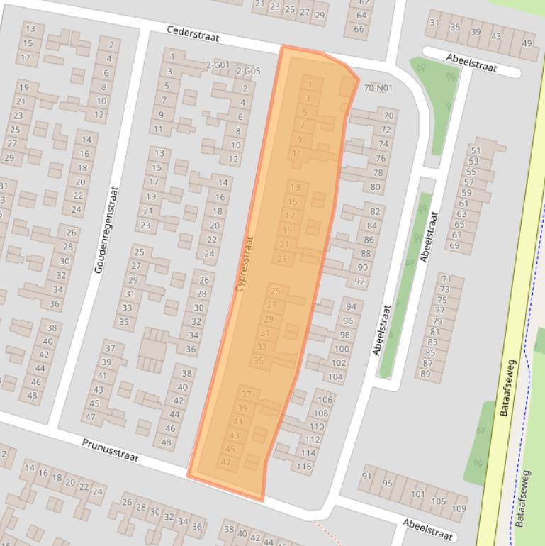 Kaart van postcodegebied 7101KV.