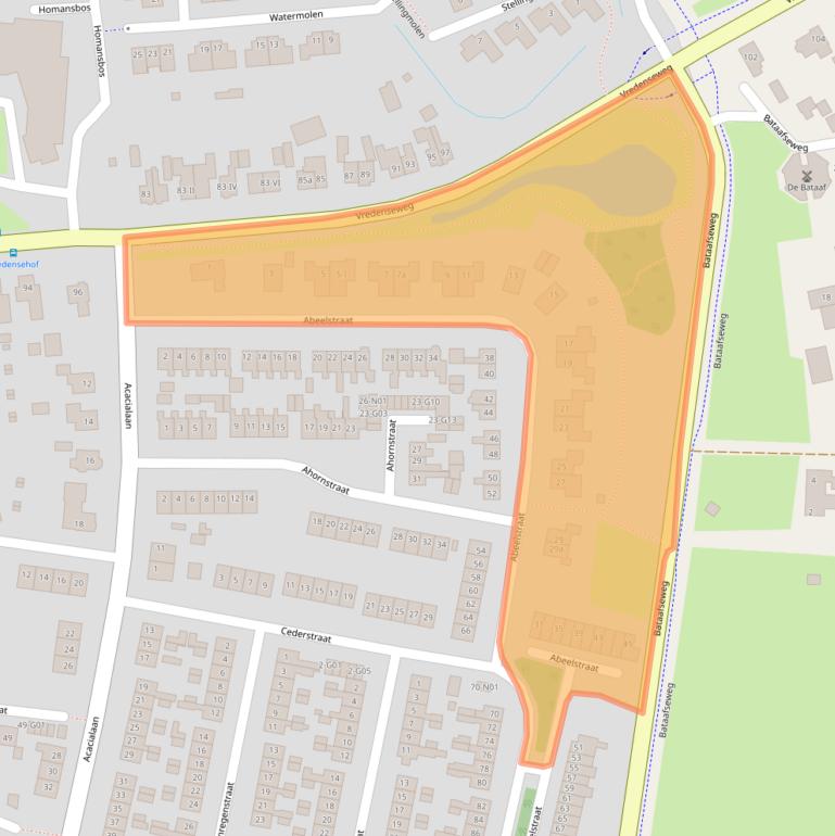 Kaart van postcodegebied 7101LC.