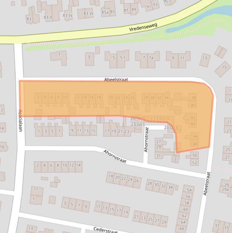 Kaart van postcodegebied 7101LG.