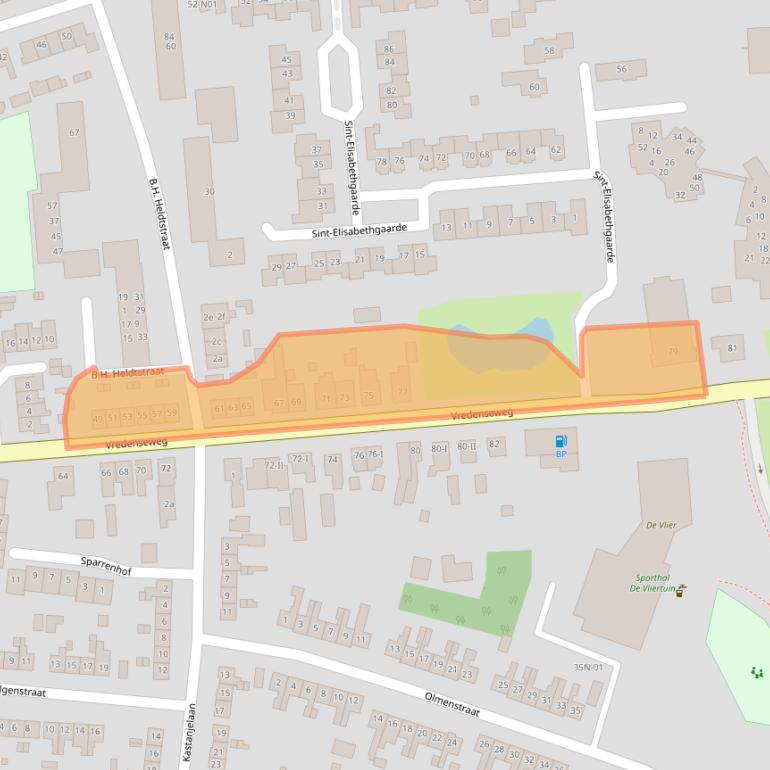 Kaart van postcodegebied 7101LL.