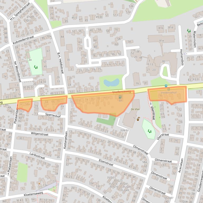 Kaart van postcodegebied 7101LR.