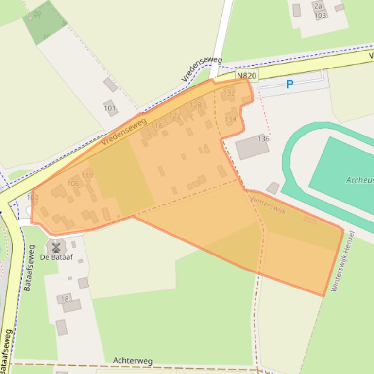 Kaart van postcodegebied 7101LS.