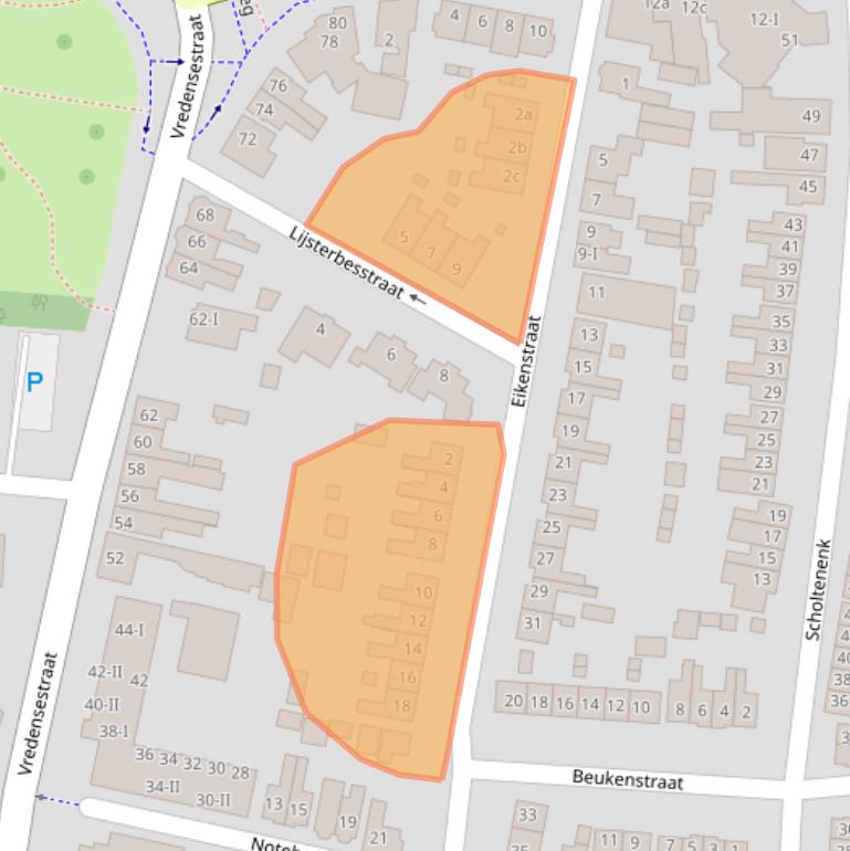 Kaart van postcodegebied 7101MC.