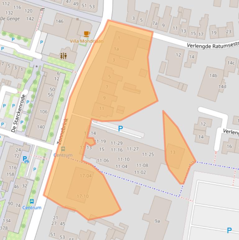 Kaart van postcodegebied 7101NA.
