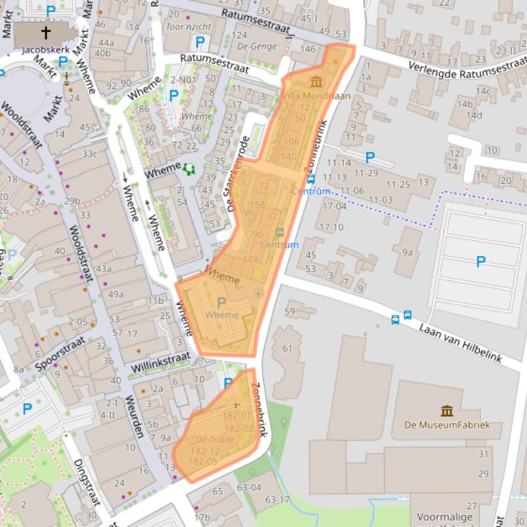 Kaart van postcodegebied 7101NC.