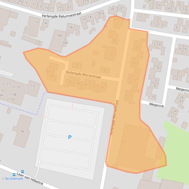 Kaart van postcodegebied 7101ND.