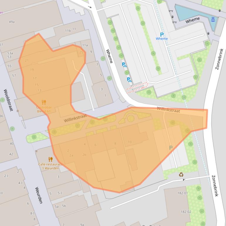 Kaart van postcodegebied 7101NE.