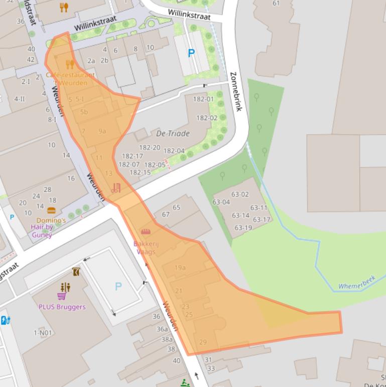 Kaart van postcodegebied 7101NG.