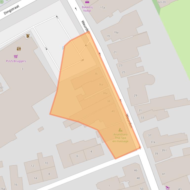 Kaart van postcodegebied 7101NK.