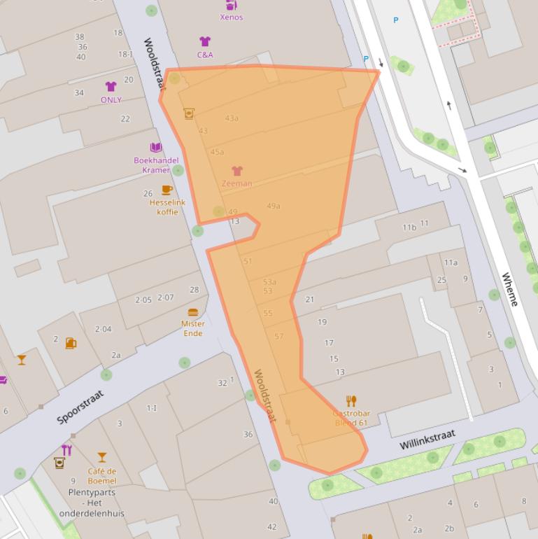 Kaart van postcodegebied 7101NN.