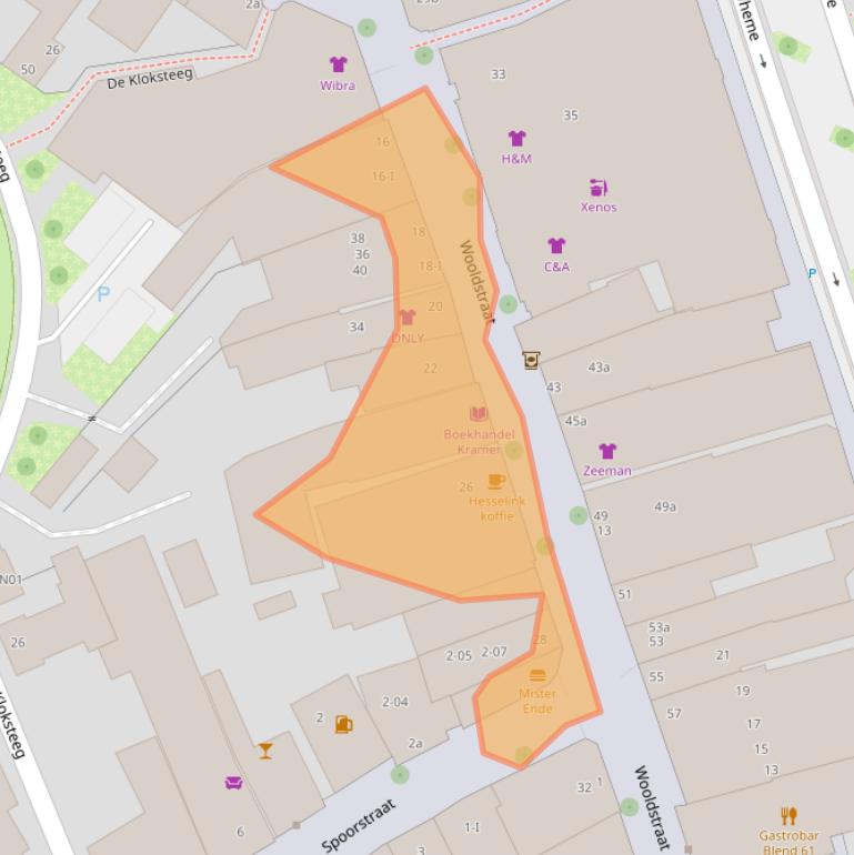 Kaart van postcodegebied 7101NR.