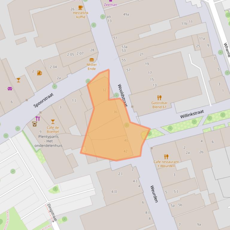 Kaart van postcodegebied 7101NS.