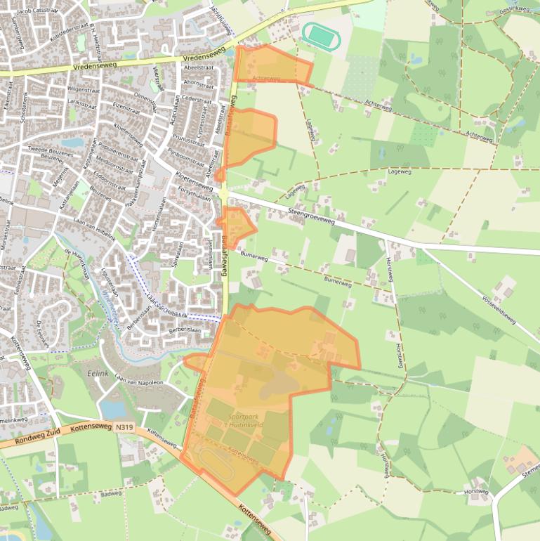 Kaart van postcodegebied 7101PA.