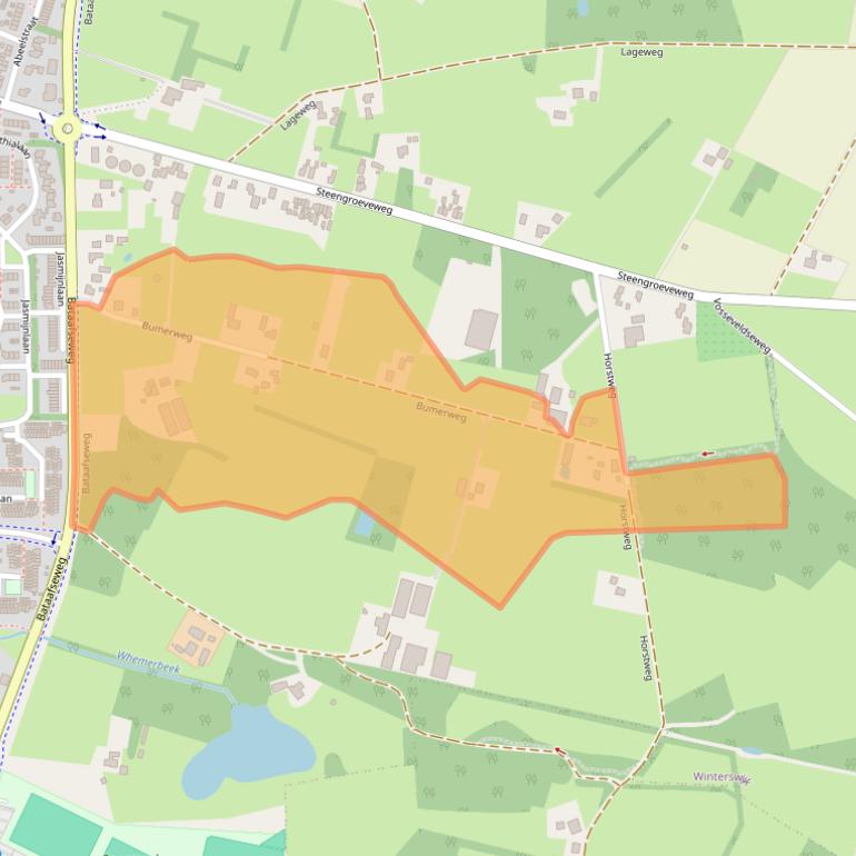 Kaart van postcodegebied 7101PC.