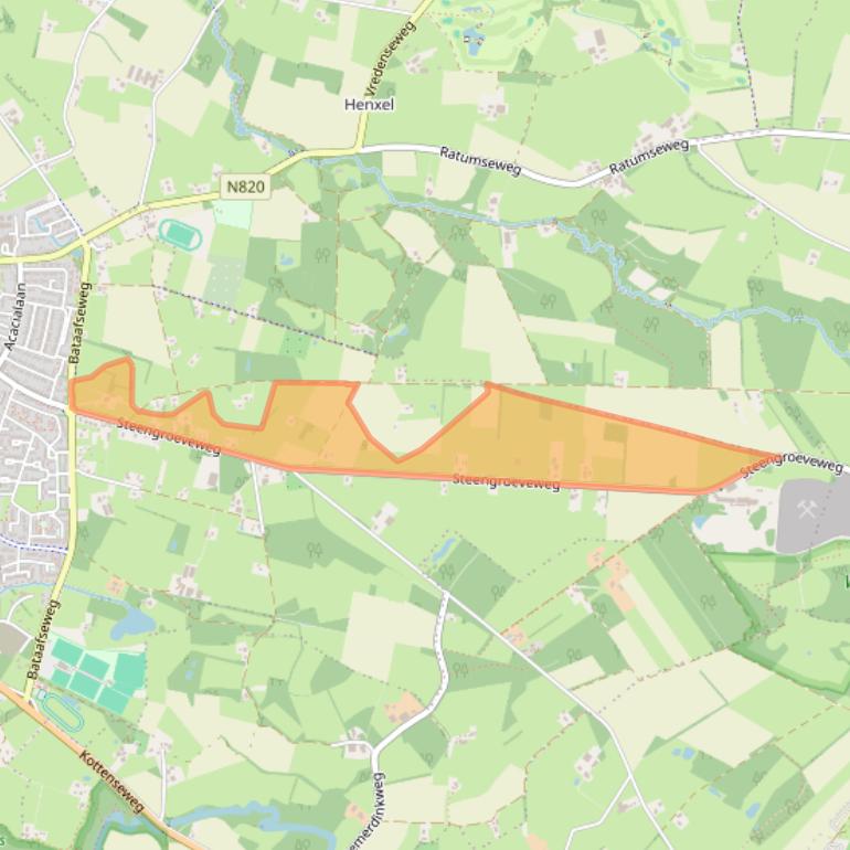 Kaart van postcodegebied 7101PG.