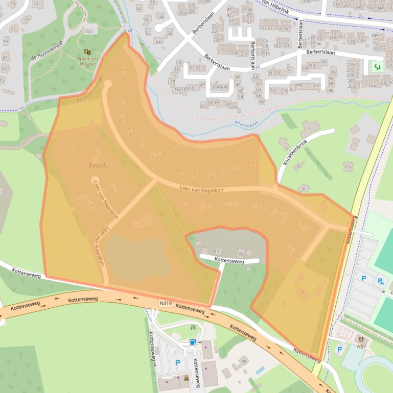 Kaart van postcodegebied 7101PK.