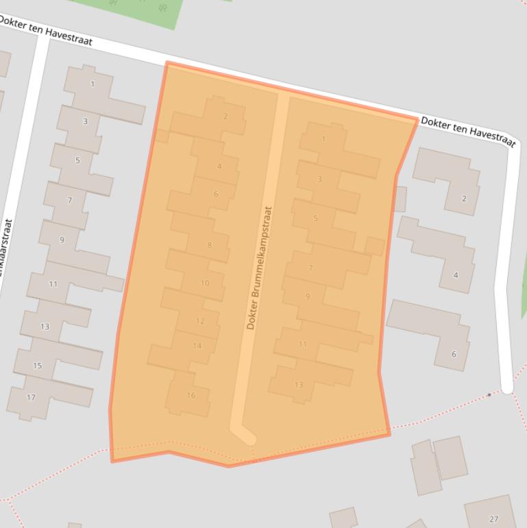 Kaart van postcodegebied 7101PV.