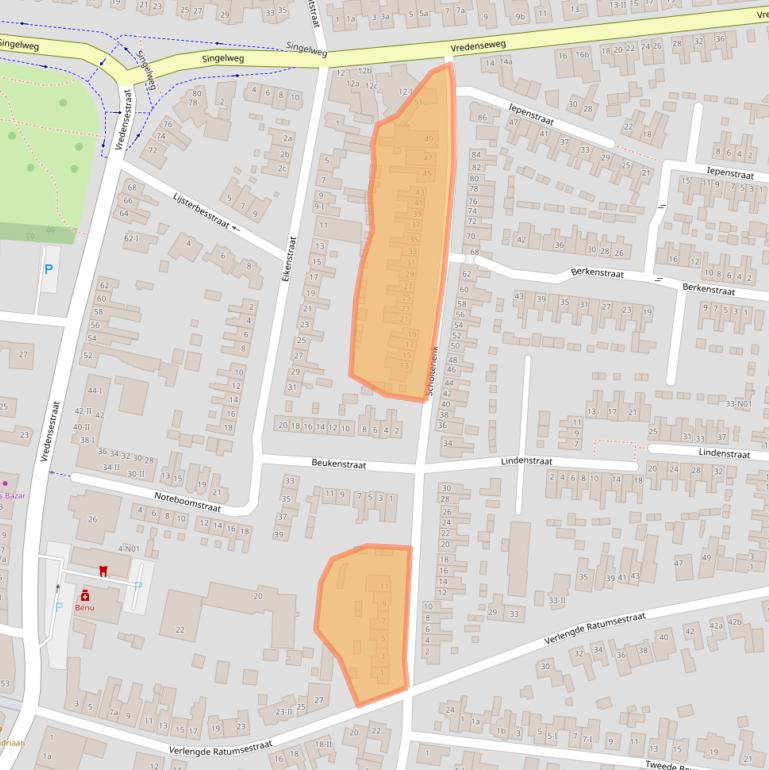 Kaart van postcodegebied 7101SJ.