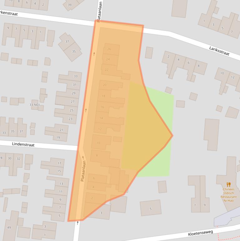 Kaart van postcodegebied 7101TA.