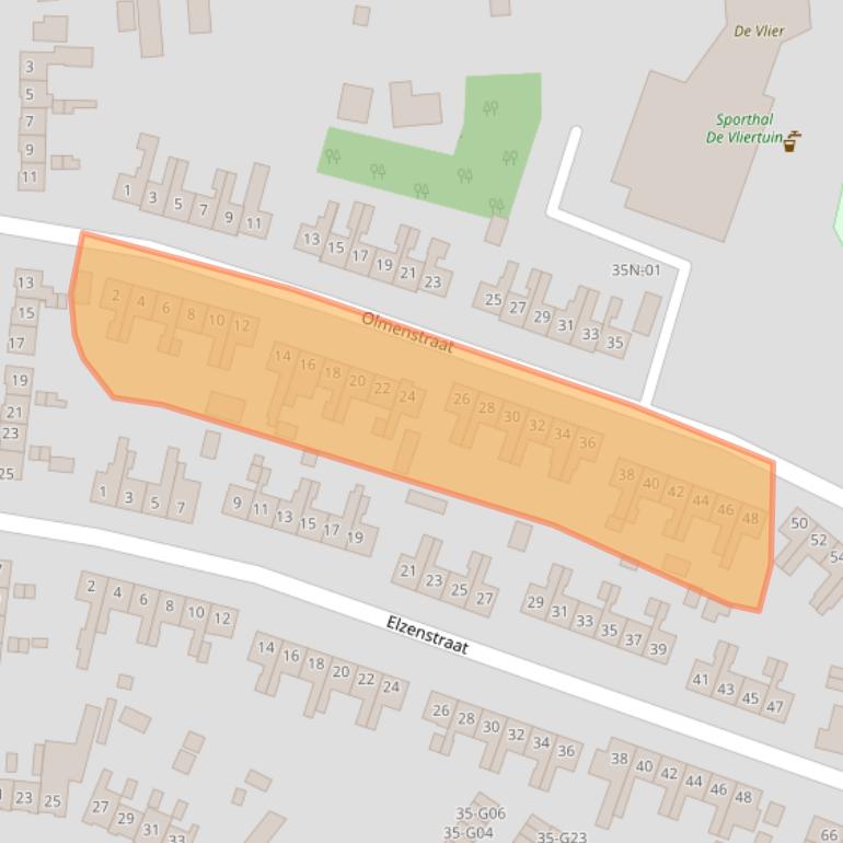 Kaart van postcodegebied 7101TM.