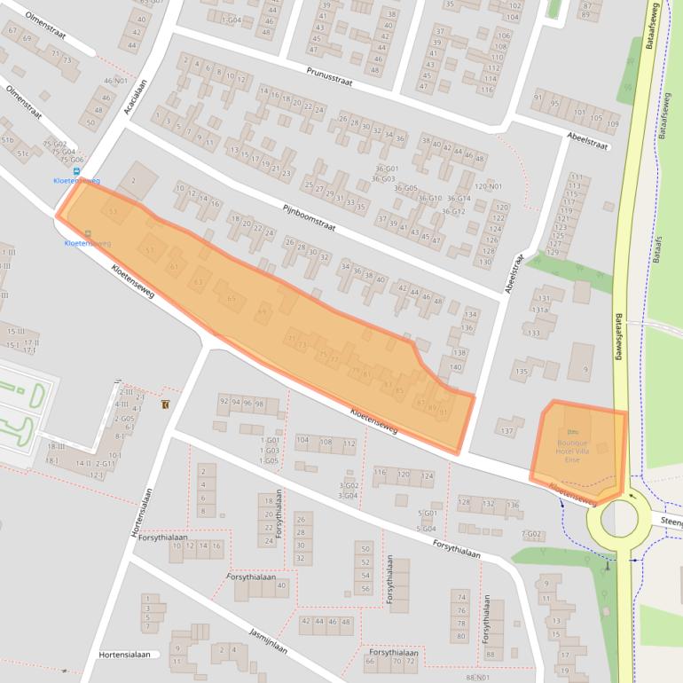 Kaart van postcodegebied 7101TX.