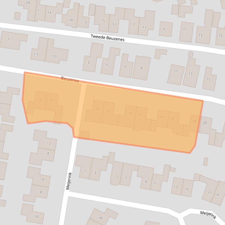 Kaart van postcodegebied 7101VX.