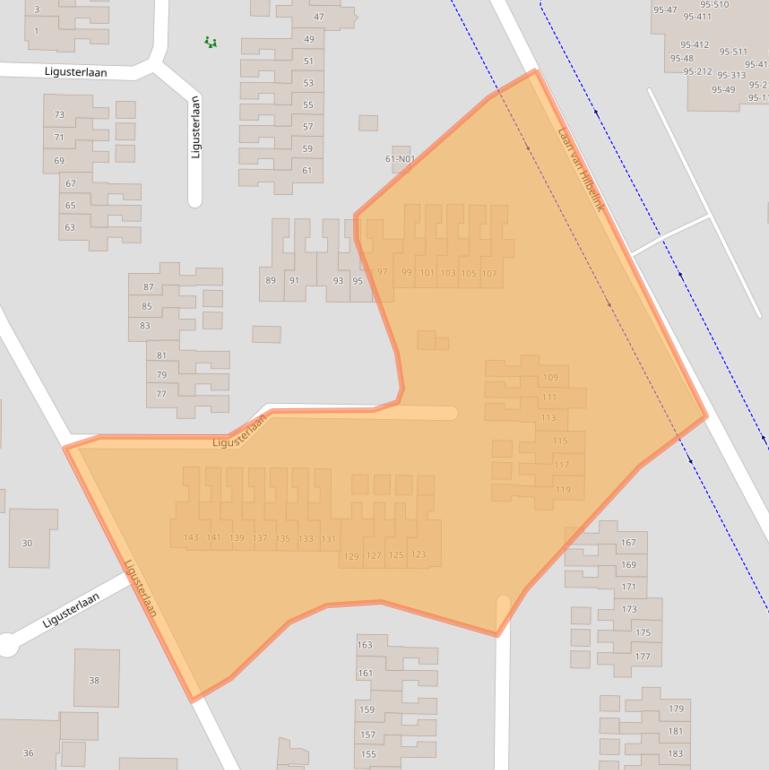 Kaart van postcodegebied 7101WS.