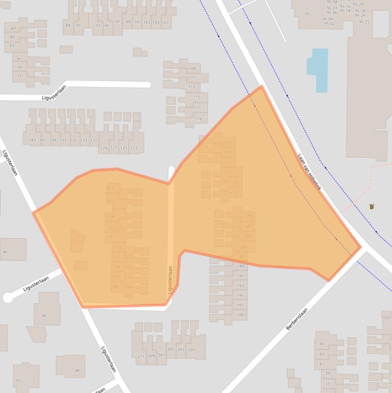 Kaart van postcodegebied 7101WT.