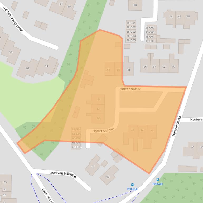Kaart van postcodegebied 7101XH.