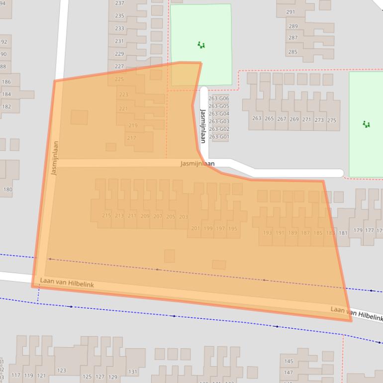 Kaart van postcodegebied 7101ZK.