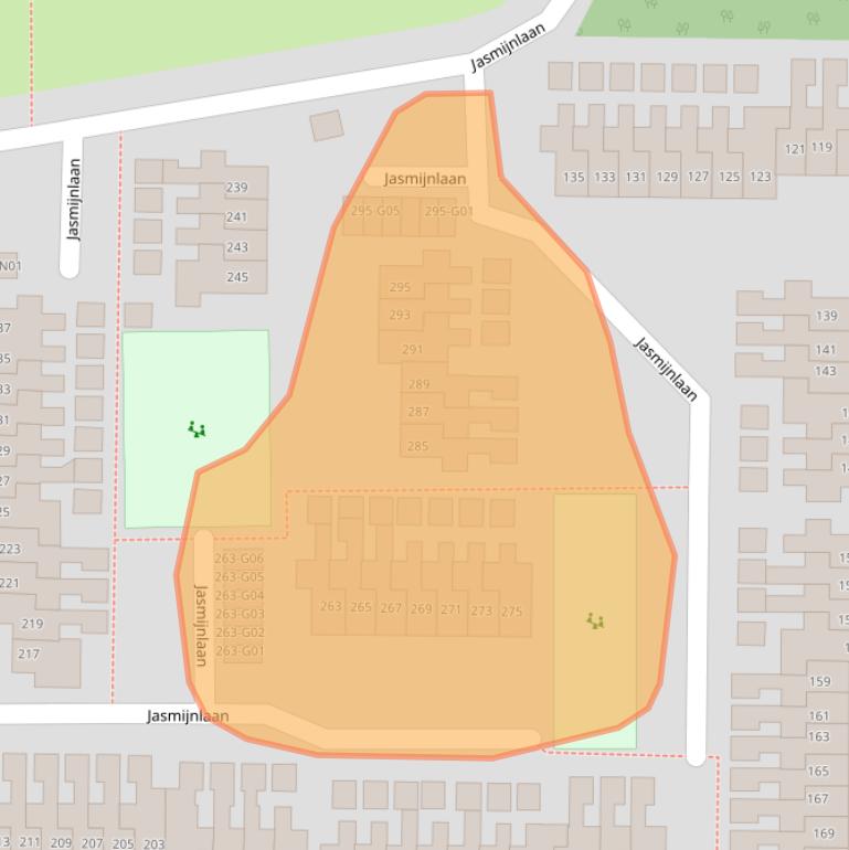 Kaart van postcodegebied 7101ZM.