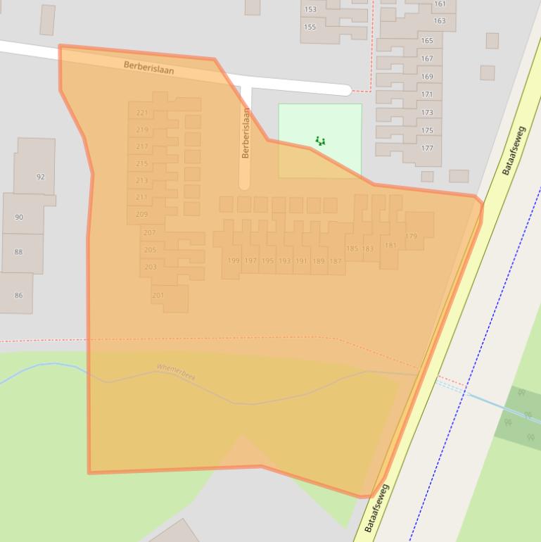 Kaart van postcodegebied 7101ZW.