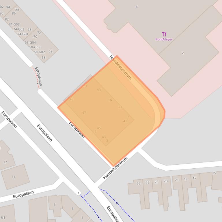 Kaart van postcodegebied 7102AD.