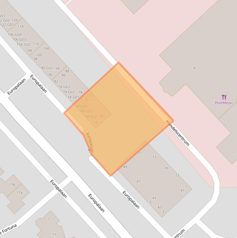 Kaart van postcodegebied 7102AE.