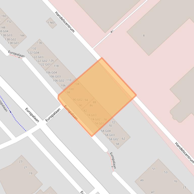 Kaart van postcodegebied 7102AG.