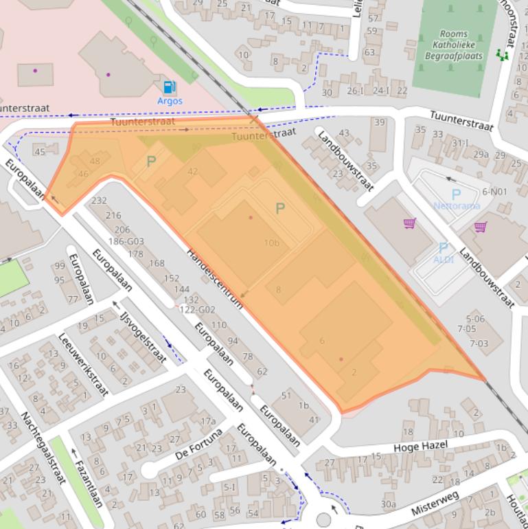 Kaart van postcodegebied 7102AL.