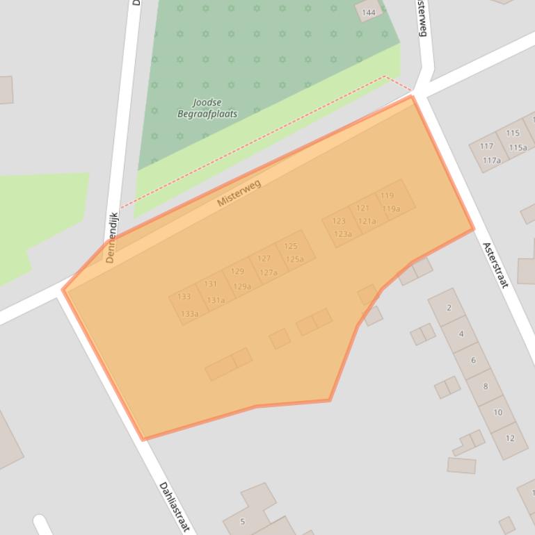 Kaart van postcodegebied 7102BJ.