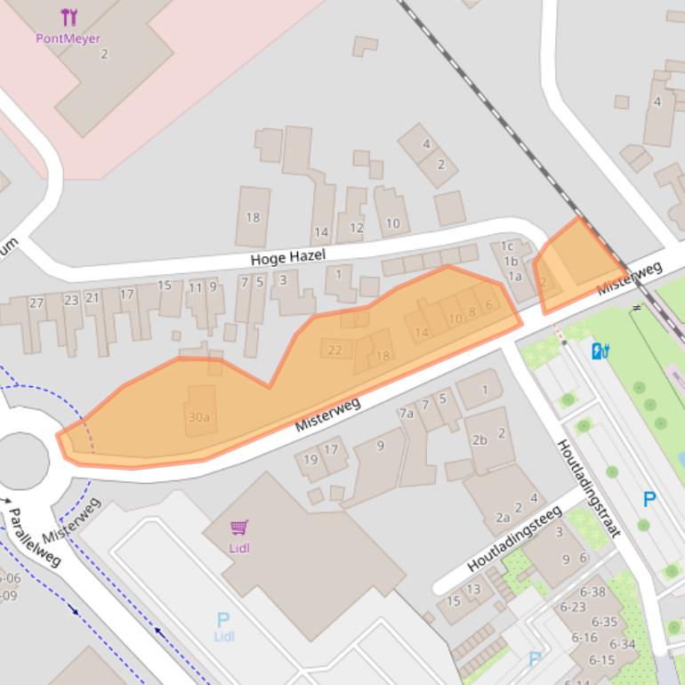 Kaart van postcodegebied 7102BK.