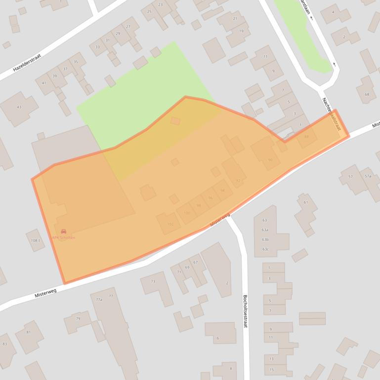 Kaart van postcodegebied 7102BM.