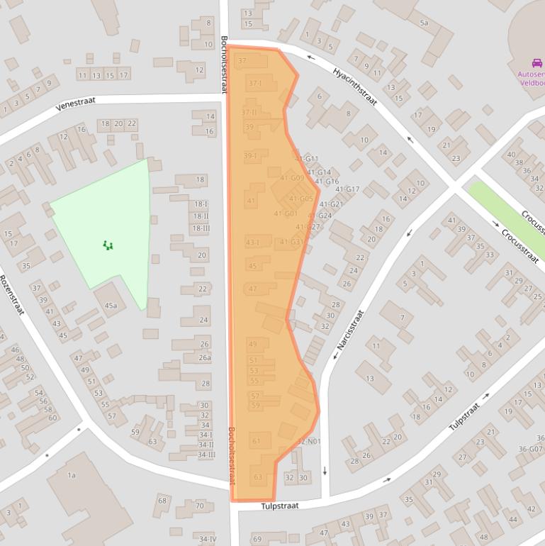 Kaart van postcodegebied 7102BT.