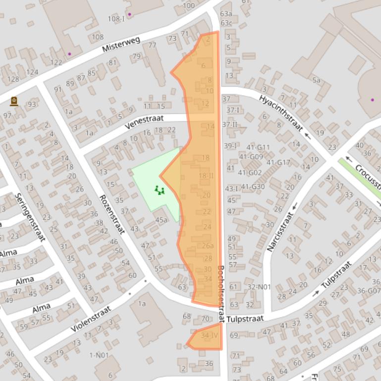 Kaart van postcodegebied 7102BW.