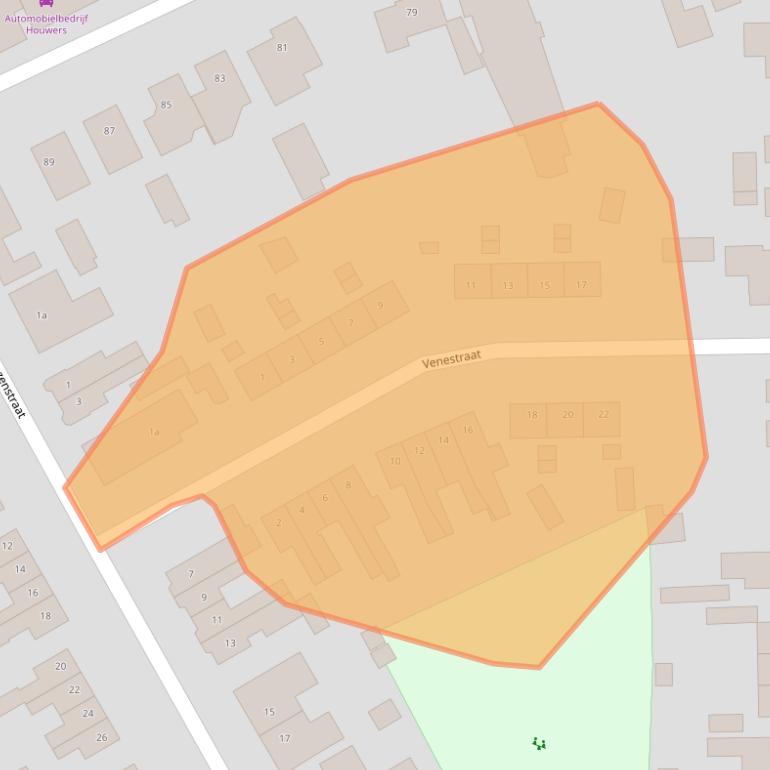Kaart van postcodegebied 7102BZ.