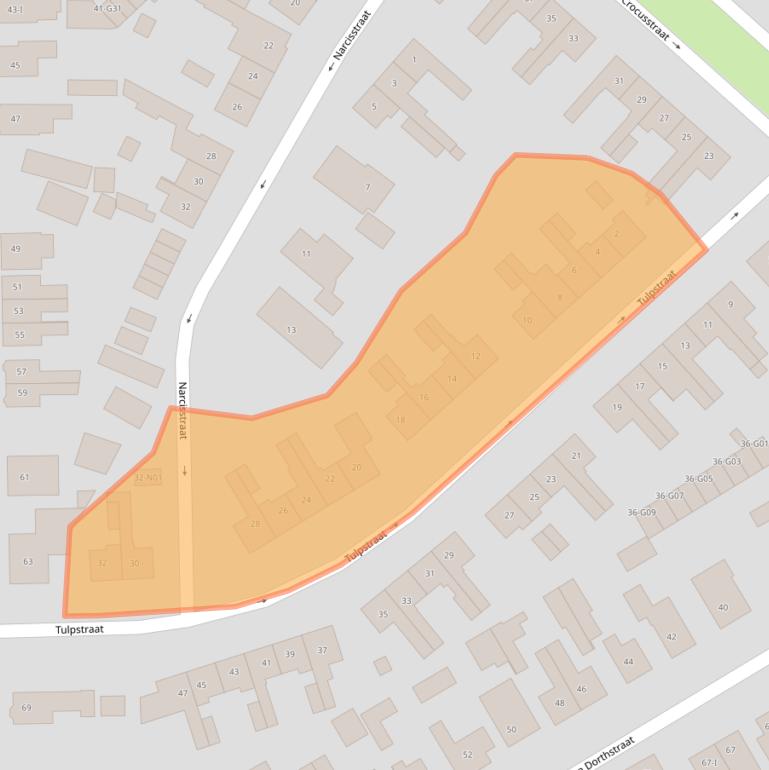 Kaart van postcodegebied 7102CR.