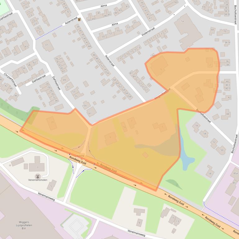 Kaart van postcodegebied 7102CX.