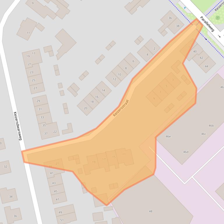 Kaart van postcodegebied 7102DL.