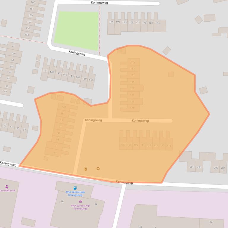 Kaart van postcodegebied 7102DR.